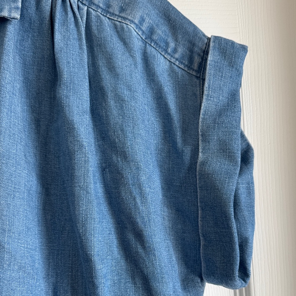 LOFT Blue Denim Shirt - Picture 2 of 4
